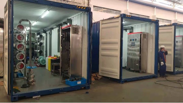 意昂214套320吨每天海水淡化设备如期交货